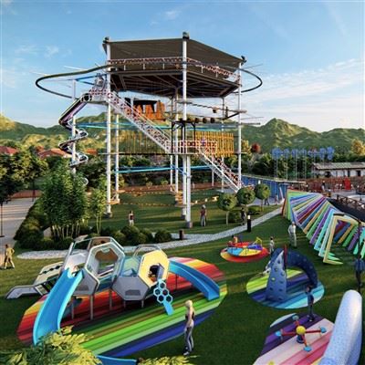 Parque de tirolina al aire libre