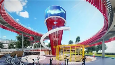 Instalación de diversiones al aire libre con túnel túnel y nube hinchable